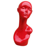 Maxbell Maxbell Stable Female Mannequin Wigs Hat Cap Jewery Head Display Holder Stand Red