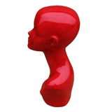 Maxbell Stable Female Mannequin Wigs Hat Cap Jewery Head Display Holder Stand Red