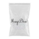 Maxbell 50x Clear Nails Art Tips Polish Color Display Chart Board Glass Beads Round