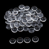 Maxbell 50x Clear Nails Art Tips Polish Color Display Chart Board Glass Beads Round