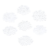 Maxbell Maxbell 50x Clear Nails Art Tips Polish Color Display Chart Board Glass Beads Heart