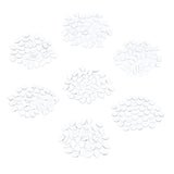 Maxbell Maxbell 50x Clear Nails Art Tips Polish Color Display Chart Board Glass Beads Heart