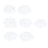 Maxbell Maxbell 50x Clear Nails Art Tips Polish Color Display Chart Board Glass Beads Heart