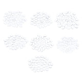 Maxbell Maxbell 50x Clear Nails Art Tips Polish Color Display Chart Board Glass Beads Heart