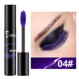 Maxbell 2xMakeup Mascara Waterproof No Clumping Volumizing Lengthening Mascara Purple