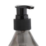 Maxbell 2x 300ml Pump Bottle Travel Shampoo Lotion Conditioner Dispenser Gray+Black