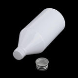 Maxbell Maxbell 2Pcs Plastic Bottle with Screw Tops Dropper Bottle for Liquids  White+Silver