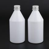 Maxbell Maxbell 2Pcs Plastic Bottle with Screw Tops Dropper Bottle for Liquids  White+Silver