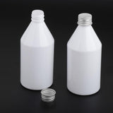 Maxbell Maxbell 2Pcs Plastic Bottle with Screw Tops Dropper Bottle for Liquids  White+Silver