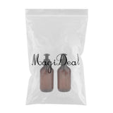 Maxbell 2pcs Empty Shampoo Conditioner Pump Bottles Lotion Cream Container Brown 300ml