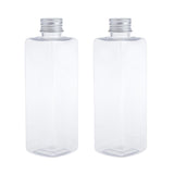 Maxbell Maxbell 250ml Empty Plastic Shampoo Bottle Liquid Soap Lotion Container 2pcs Clear