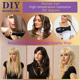 Maxbell 8'' Human Hair Women Short Straight Wigs Layered Pixie Cut Cosplay Daily Wig