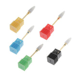 Maxbell Maxbell 5pcs Manicure Nail Art Files Drill Bits Set Ceramic Grinding Polishing Head