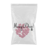 Maxbell Maxbell 20pcs Manicure DIY Nail Sanding Caps/Sleeves/Bands Filing Mandrel Bit Pink