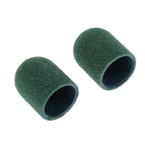 Maxbell Maxbell 20pcs Manicure DIY Nail Sanding Caps/Sleeves/Bands Filing Mandrel Bit Green