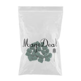 Maxbell Maxbell 20pcs Manicure DIY Nail Sanding Caps/Sleeves/Bands Filing Mandrel Bit Green