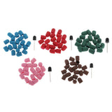 Maxbell Maxbell 20pcs Manicure DIY Nail File Sanding Caps/Bands Polishing Mandrel Bit  Pink