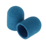 Maxbell Maxbell 20pcs Manicure DIY Nail File Sanding Caps/Bands Polishing Mandrel Bit  Blue