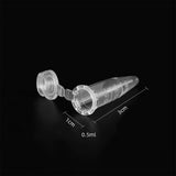 Maxbell Maxbell 100Pcs Centrifuge Test Tube Vials Container For Perfume Liquid Powder 0.5ml