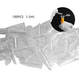 Maxbell Maxbell 100Pcs Centrifuge Test Tube Vials Container For Perfume Liquid Powder 1.5ml