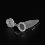Maxbell Maxbell 100Pcs Centrifuge Test Tube Vials Container For Perfume Liquid Powder 1.5ml