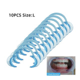 Maxbell Maxbell 10pcs C-Shape Adult Dental Cheek Retractor Teeth Whitening Lip Mouth Opener Large