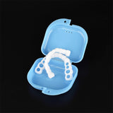 Maxbell Maxbell Plastic Orthodontic Retainer Aligner Case Teeth Braces Storage Box Blue 02