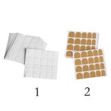 Maxbell Maxbell Double Sided Adhesive Stickers for False Nail Tips Adhesive Nail Art White