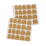 Maxbell Maxbell Double Sided Adhesive Stickers for False Nail Tips Adhesive Nail Art Brown