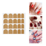 Maxbell Maxbell Double Sided Adhesive Stickers for False Nail Tips Adhesive Nail Art Brown