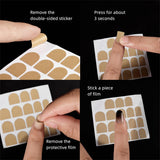 Maxbell Maxbell Double Sided Adhesive Stickers for False Nail Tips Adhesive Nail Art Brown