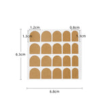 Maxbell Maxbell Double Sided Adhesive Stickers for False Nail Tips Adhesive Nail Art Brown