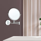 Maxbell Maxbell Double Sided Wall Mount 3X Magnifying Cosmetic Shaving Swivel Mirror Matte