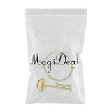 Maxbell Maxbell Double Sided Wall Mount 3X Magnifying Cosmetic Shaving Swivel Mirror Golden
