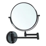 Maxbell Maxbell Double Sided Wall Mount 3X Magnifying Cosmetic Shaving Swivel Mirror Black