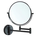 Maxbell Maxbell Double Sided Wall Mount 3X Magnifying Cosmetic Shaving Swivel Mirror Black