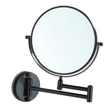 Maxbell Maxbell Double Sided Wall Mount 3X Magnifying Cosmetic Shaving Swivel Mirror Black