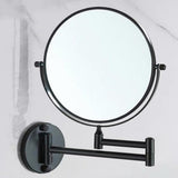 Maxbell Maxbell Double Sided Wall Mount 3X Magnifying Cosmetic Shaving Swivel Mirror Black