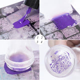 Maxbell Maxbell Silicone Nail Art Image Stamper Scraper Stamping Plate Template Manicure Kit