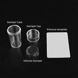 Maxbell Maxbell Silicone Nail Art Image Stamper Scraper Stamping Plate Template Manicure Kit
