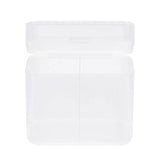 Maxbell Maxbell 2 Spaces Cosmetic Nail Wipes Storage Holder Box Cotton Swabs Pads Container