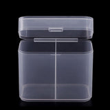 Maxbell Maxbell 2 Spaces Cosmetic Nail Wipes Storage Holder Box Cotton Swabs Pads Container