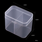 Maxbell Maxbell 2 Spaces Cosmetic Nail Wipes Storage Holder Box Cotton Swabs Pads Container