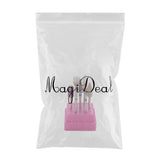 Maxbell Maxbell 7x Nail Art Drill Bits Brush Set Manicure Polishing Head w/ Storage Case 03
