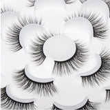 Maxbell Maxbell 7 Pairs Handmade 3D Synthetic fibers Cross False Eyelashes Eye Lashes Set 1