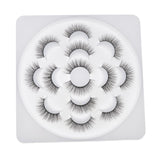 Maxbell Maxbell 7 Pairs Handmade 3D Synthetic fibers Cross False Eyelashes Eye Lashes Set 1