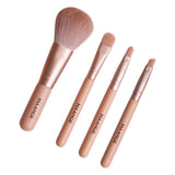 Maxbell Maxbell 4pcs Travel Mini Nylon Makeup Powder Blusher Eyeshadow Eyebrow Brushes Set