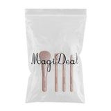 Maxbell Maxbell 4pcs Travel Mini Nylon Makeup Powder Blusher Eyeshadow Eyebrow Brushes Set
