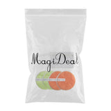 Maxbell Maxbell 4 Pcs Soft Gentle Make-Up Remover Puff Facial Cleansing Cloth Green Orange