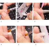 Maxbell Maxbell Nail Art Non-woven Silk Fiberglass Gel Tips Extension DIY Manicure Tools  5